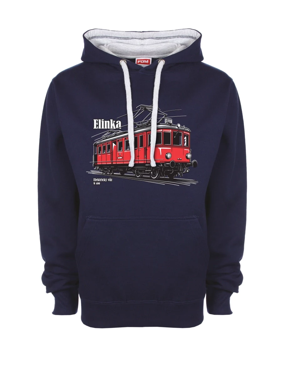 Felpa grigio-blu marino Automotrice elettrica M 400 “Elinka”