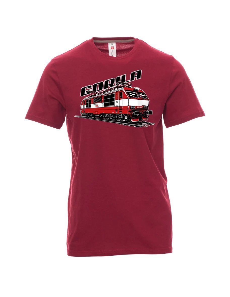 Maglia da uomo rosso scuro Locomotiva 350 “Gorila”