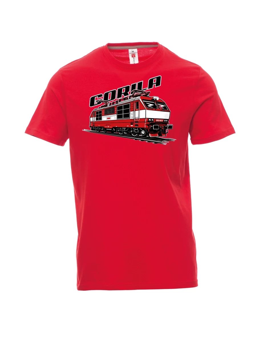 Maglia da uomo rossa Locomotiva 350 “Gorila”