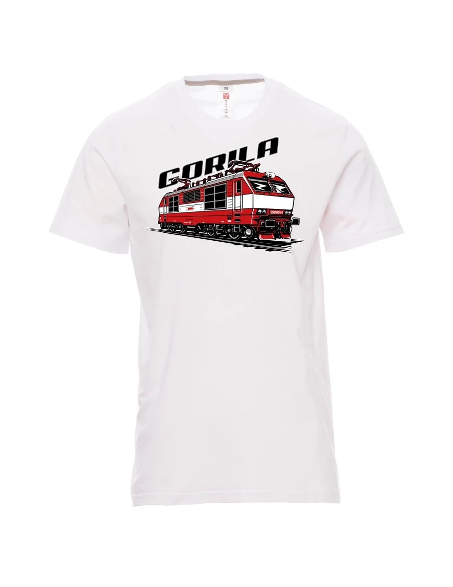 Maglia da uomo bianca Locomotiva 350 “Gorila”