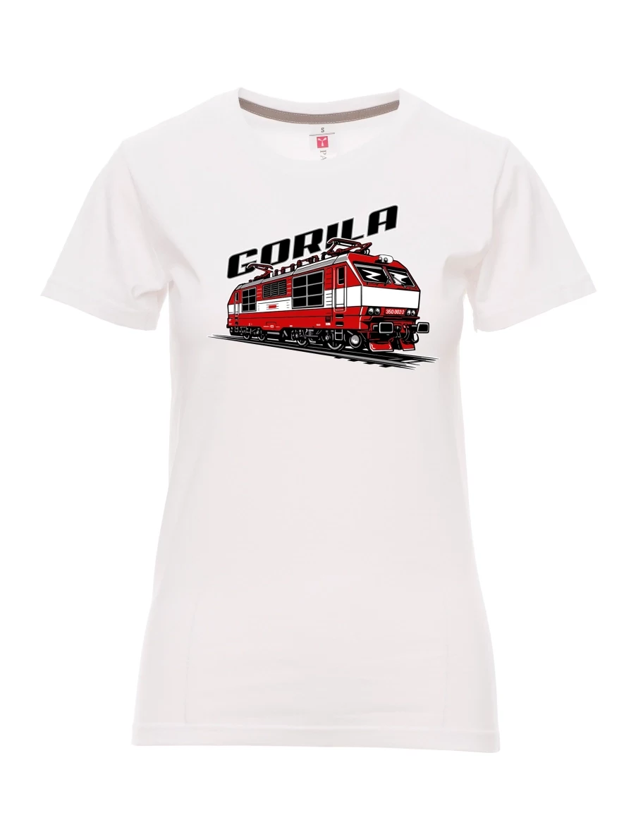 Maglia da donna bianca Locomotiva 350 “Gorila”