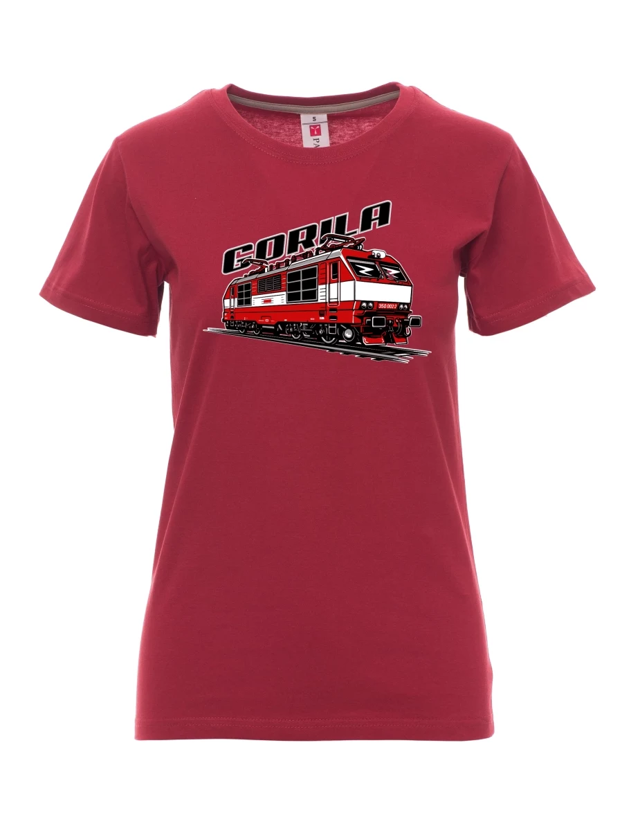 Maglia da donna colore bordeaux Locomotiva 350 “Gorila”
