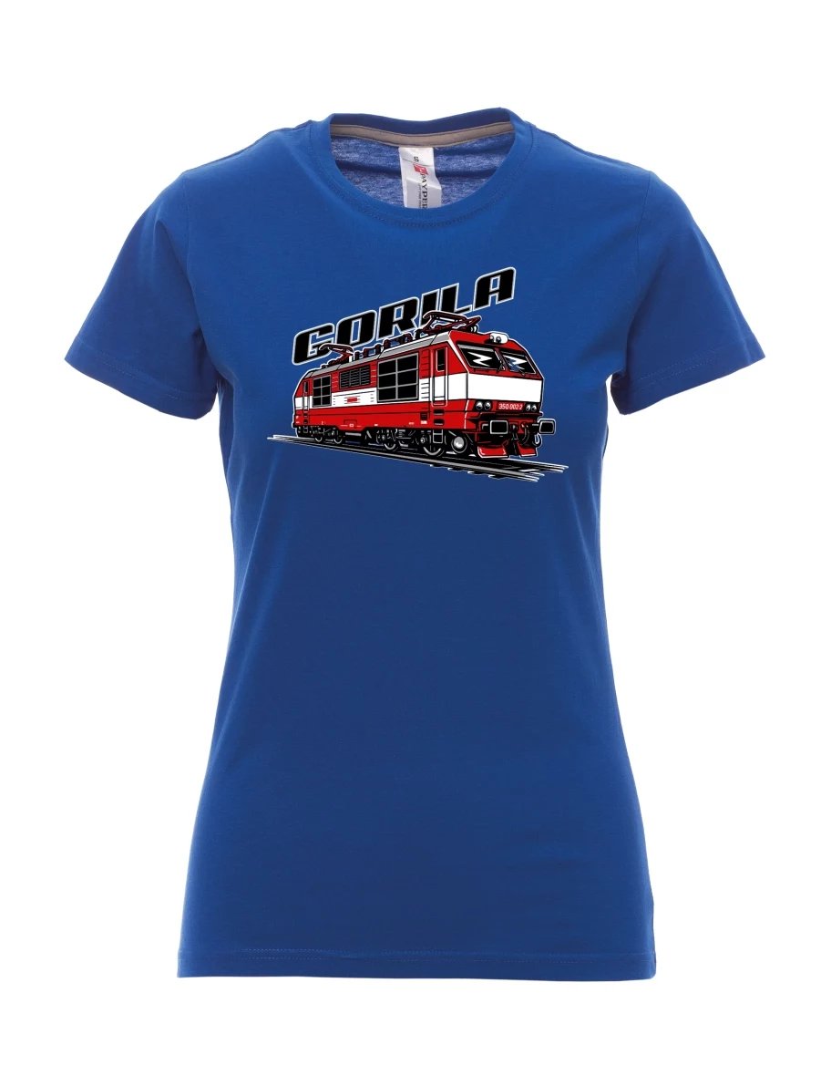 Maglia da donna blu reale Locomotiva 350 “Gorila”