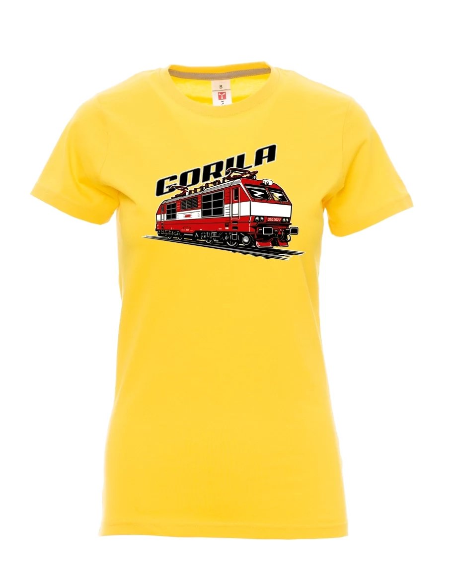 Maglia da donna gialla Locomotiva 350 “Gorila”