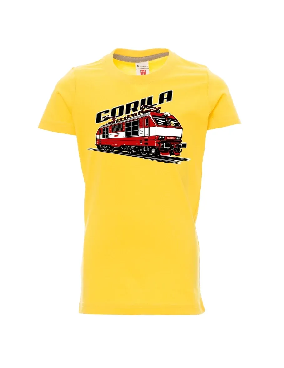 Maglia da bambino gialla Locomotiva 350 “Gorila”