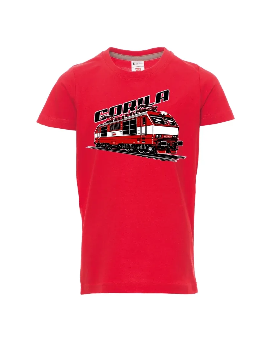 Maglia da bambino rossa Locomotiva 350 “Gorila”