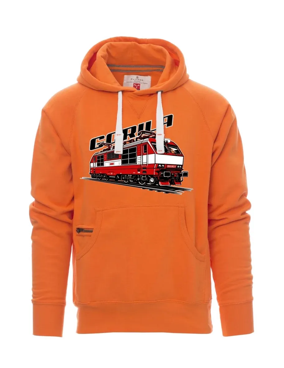 Felpa da uomo arancione Locomotiva 350 “Gorila”