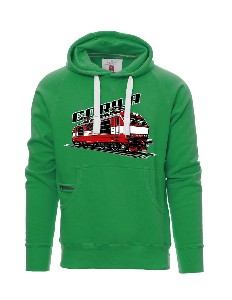 Felpa da uomo verde Locomotiva 350 “Gorila”