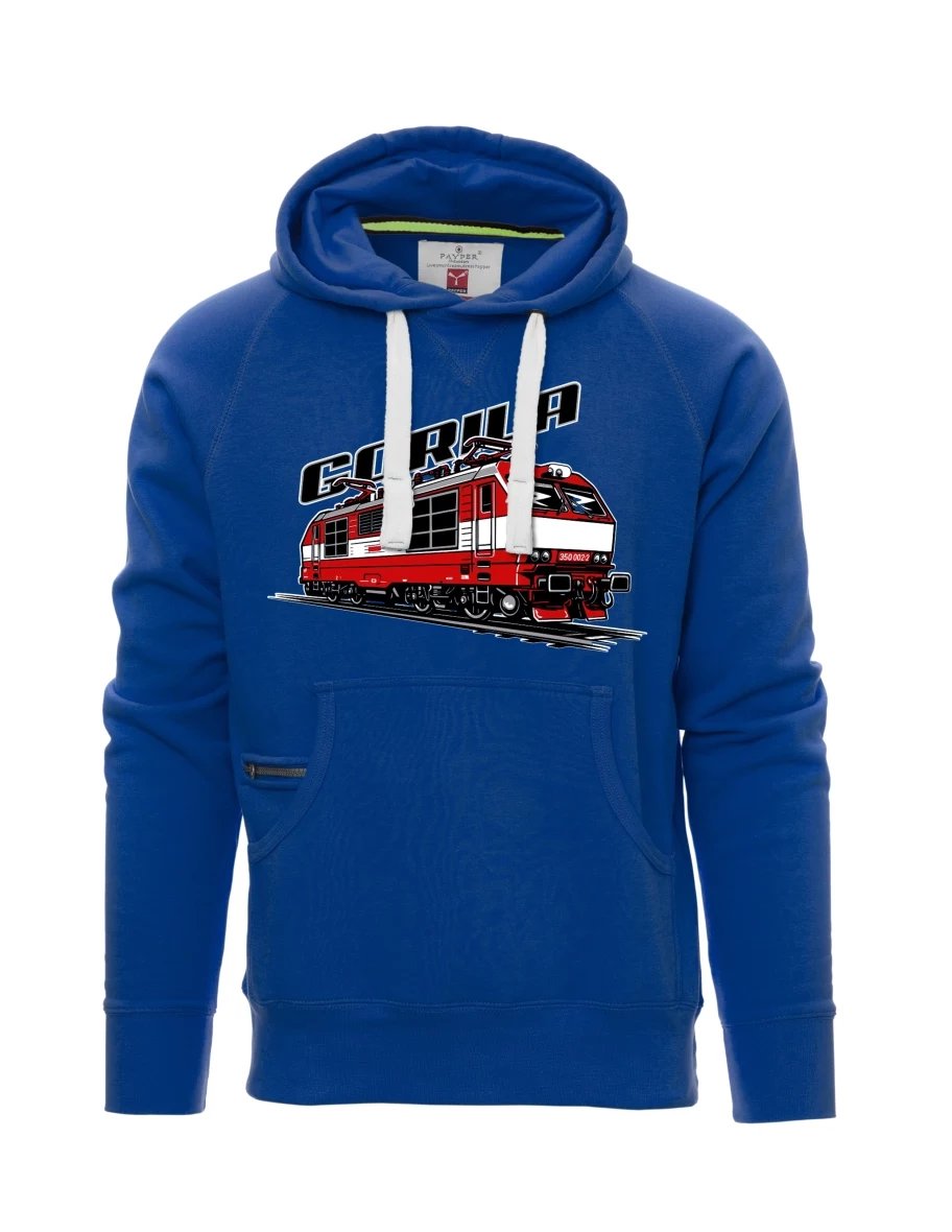 Felpa da uomo blu Locomotiva 350 “Gorila”