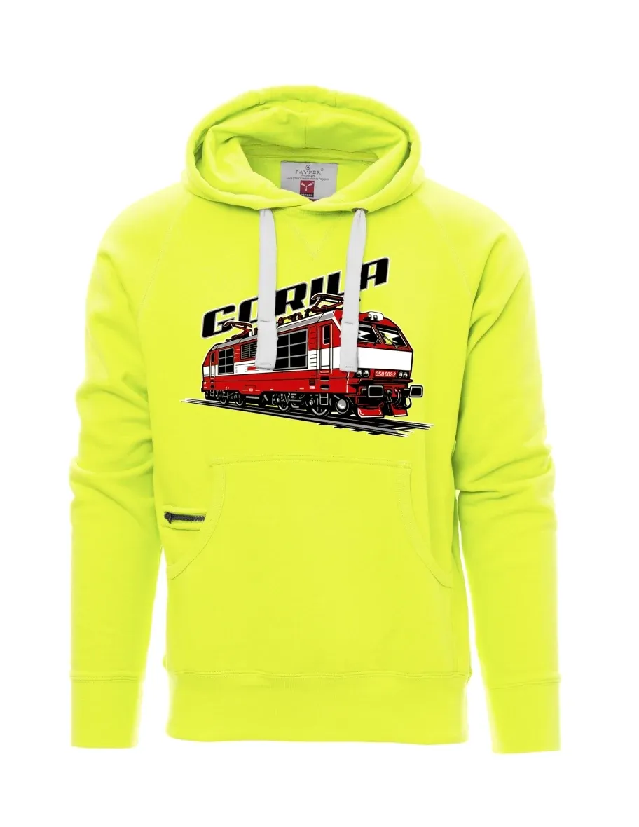 Felpa da uomo fluorescente Locomotiva 350 “Gorila”