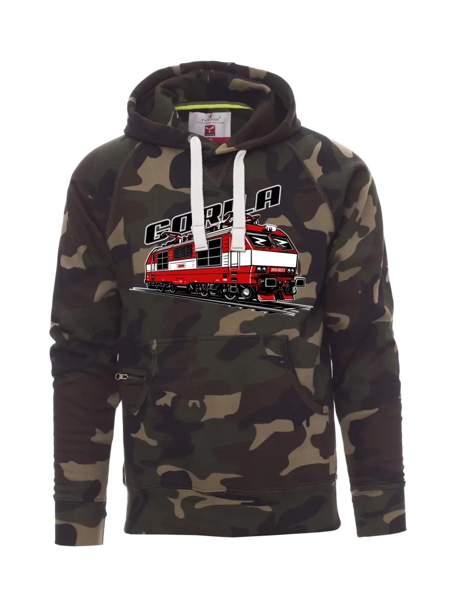 Felpa da uomo camuffare Locomotiva 350 “Gorila”