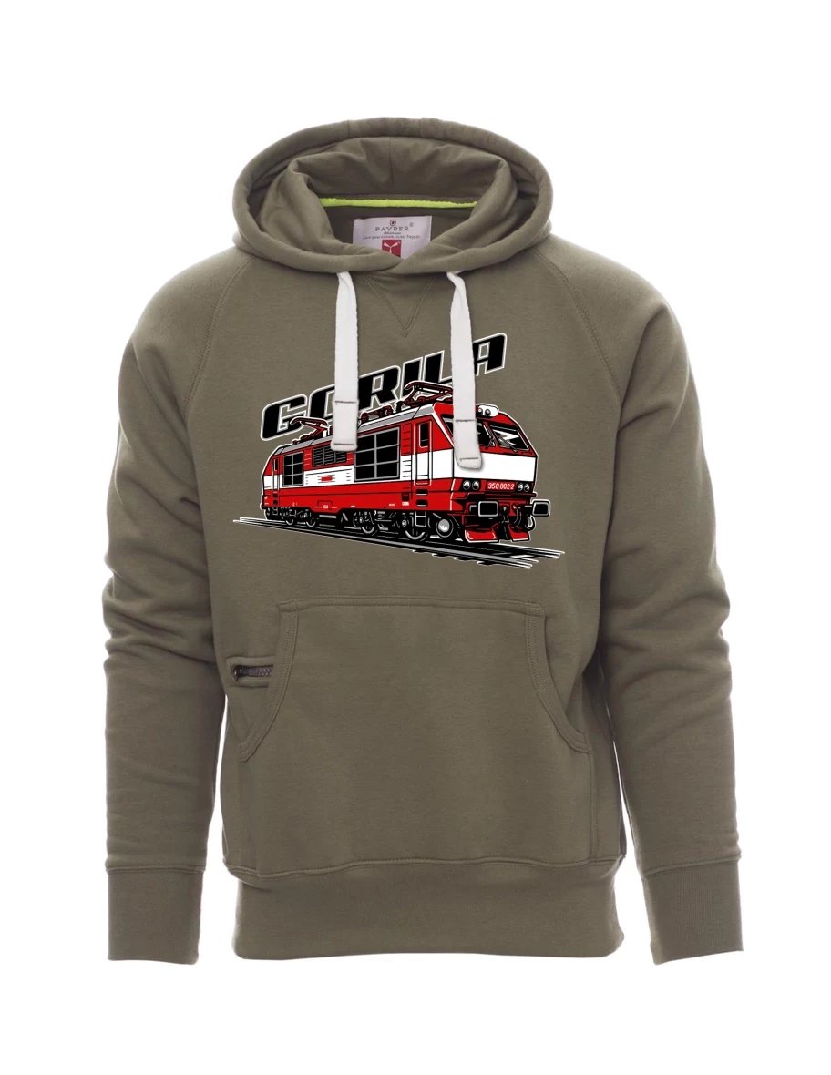 Felpa da uomo cachi Locomotiva 350 “Gorila”