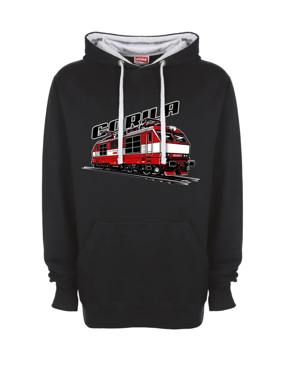 Felpa grigio-nera Locomotiva 350 “Gorila”