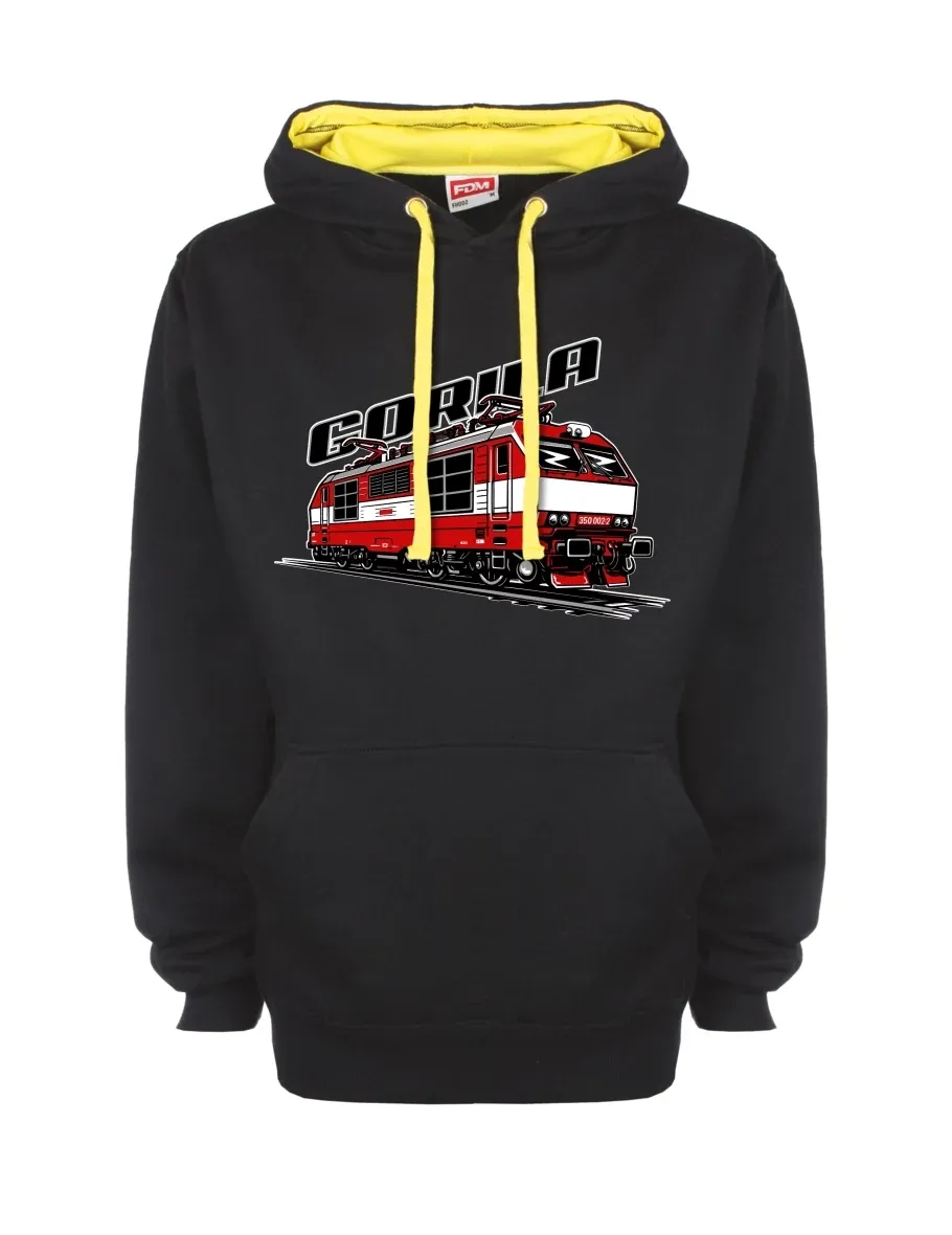 Felpa giallo-nera con Locomotiva 350 “Gorila”