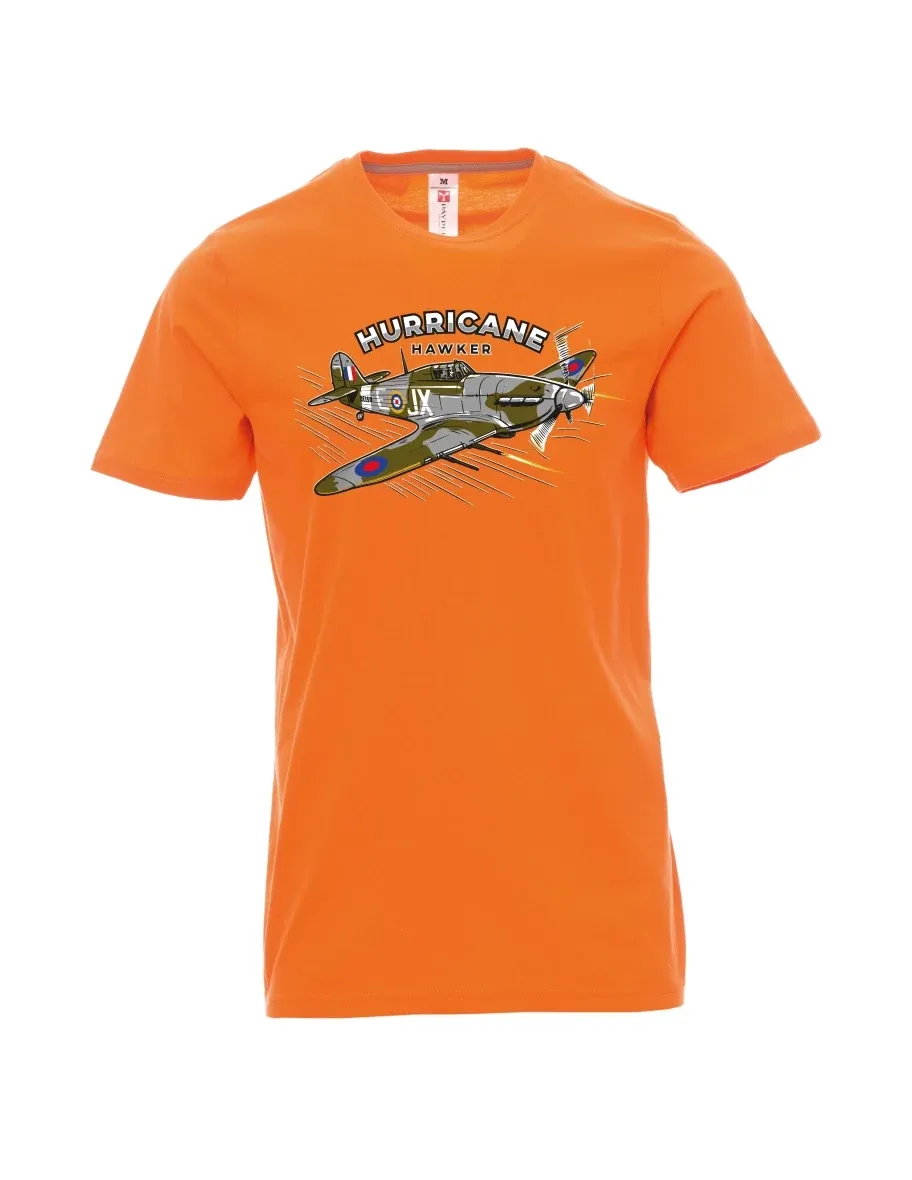 Maglia da uomo arancione Aereo Hurricane Hawker