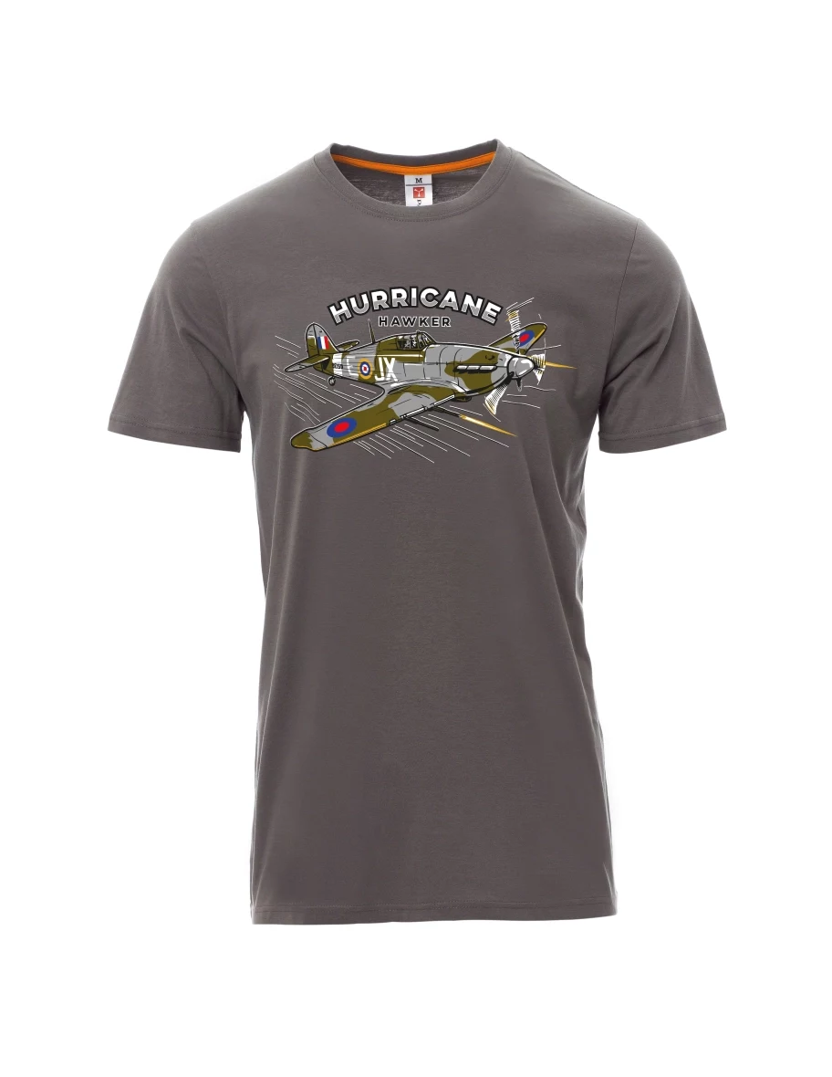 Maglia da uomo grigia Aereo Hurricane Hawker