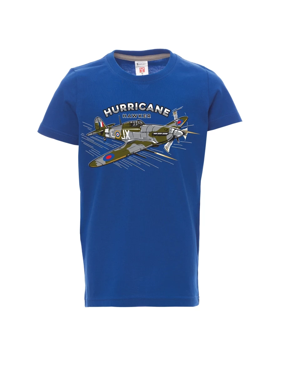 Maglia da bambino blu Aereo Hurricane Hawker