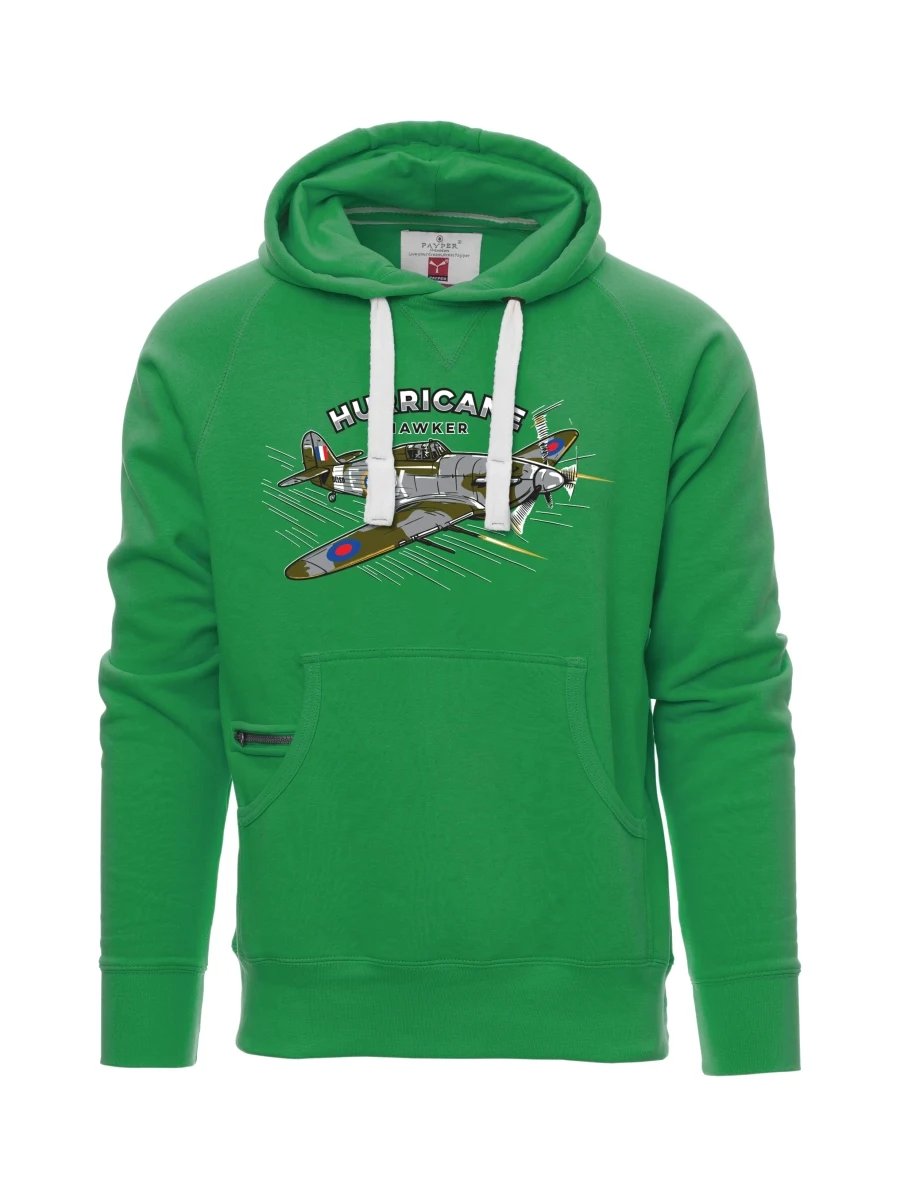 Felpa da uomo verde Aereo Hurricane Hawker