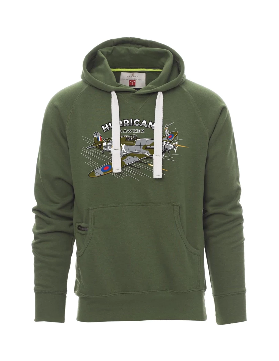 Felpa da uomo verde scuro Aereo Hurricane Hawker