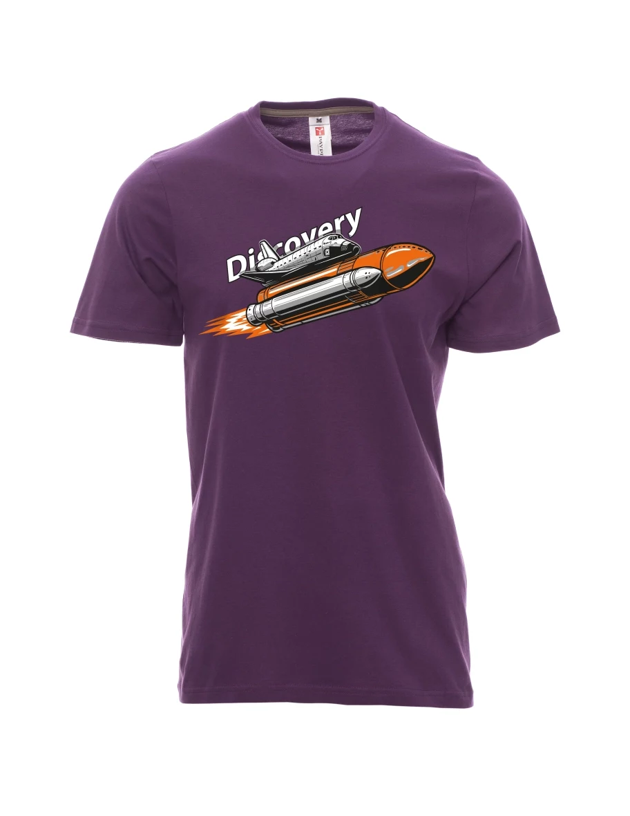 Maglia da uomo viola Space Shuttle Discovery