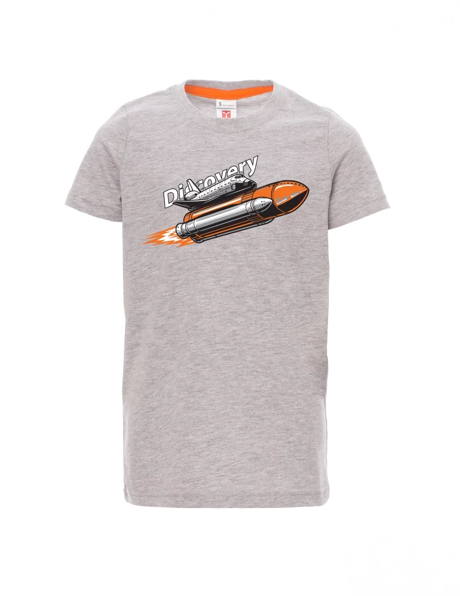 Maglia da bambino grigio melange Space Shuttle Discovery