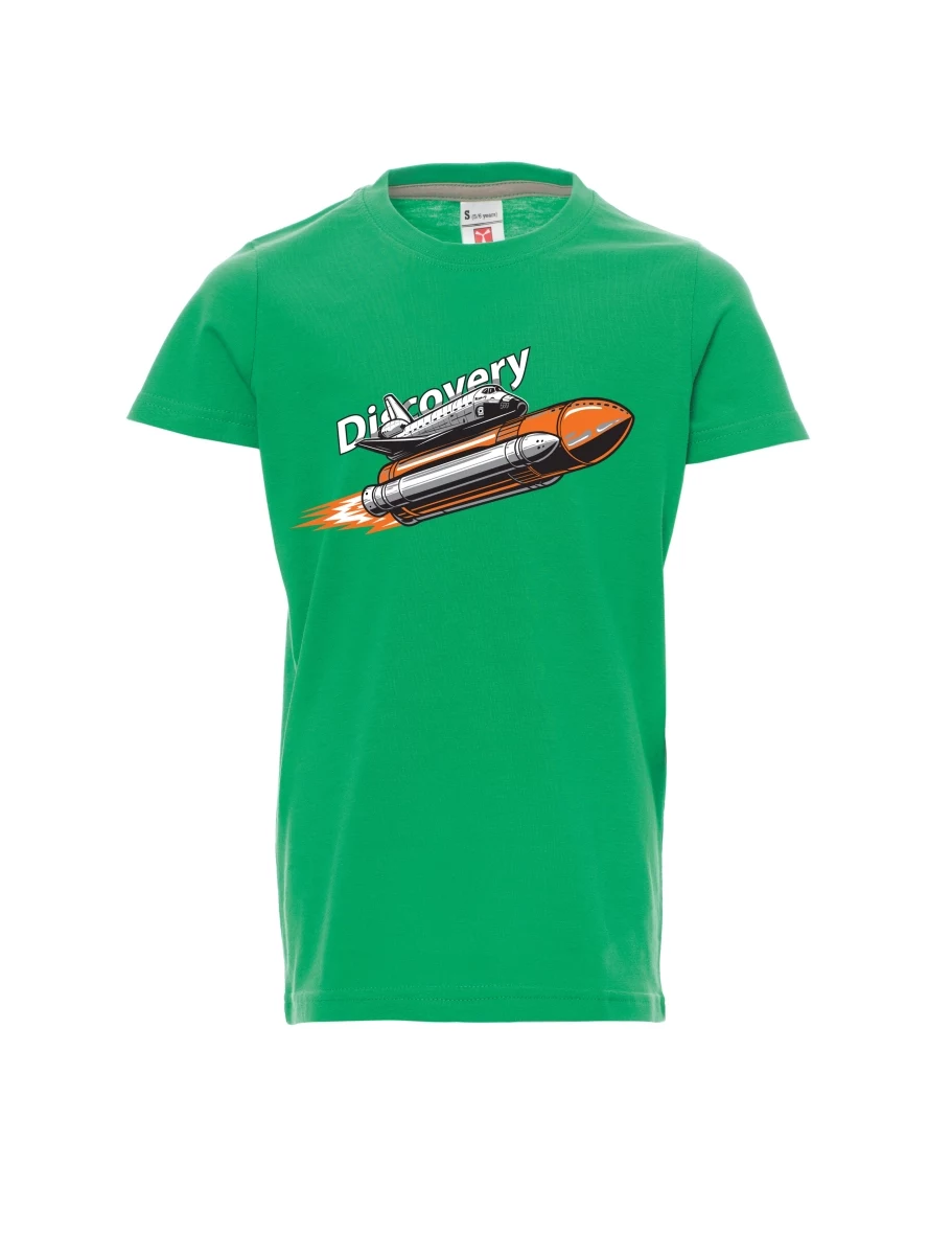 Maglia da bambino verde Space Shuttle Discovery