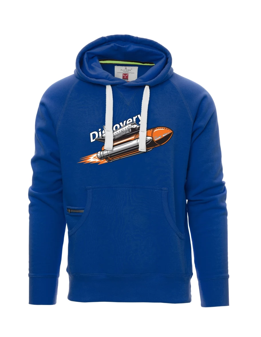 Felpa da uomo blu Space Shuttle Discovery