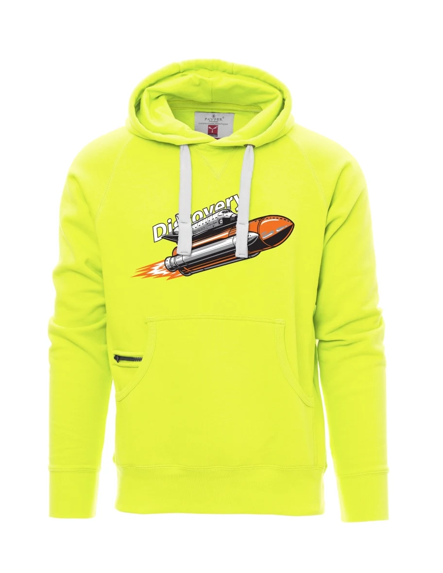 Felpa da uomo fluorescente Space Shuttle Discovery