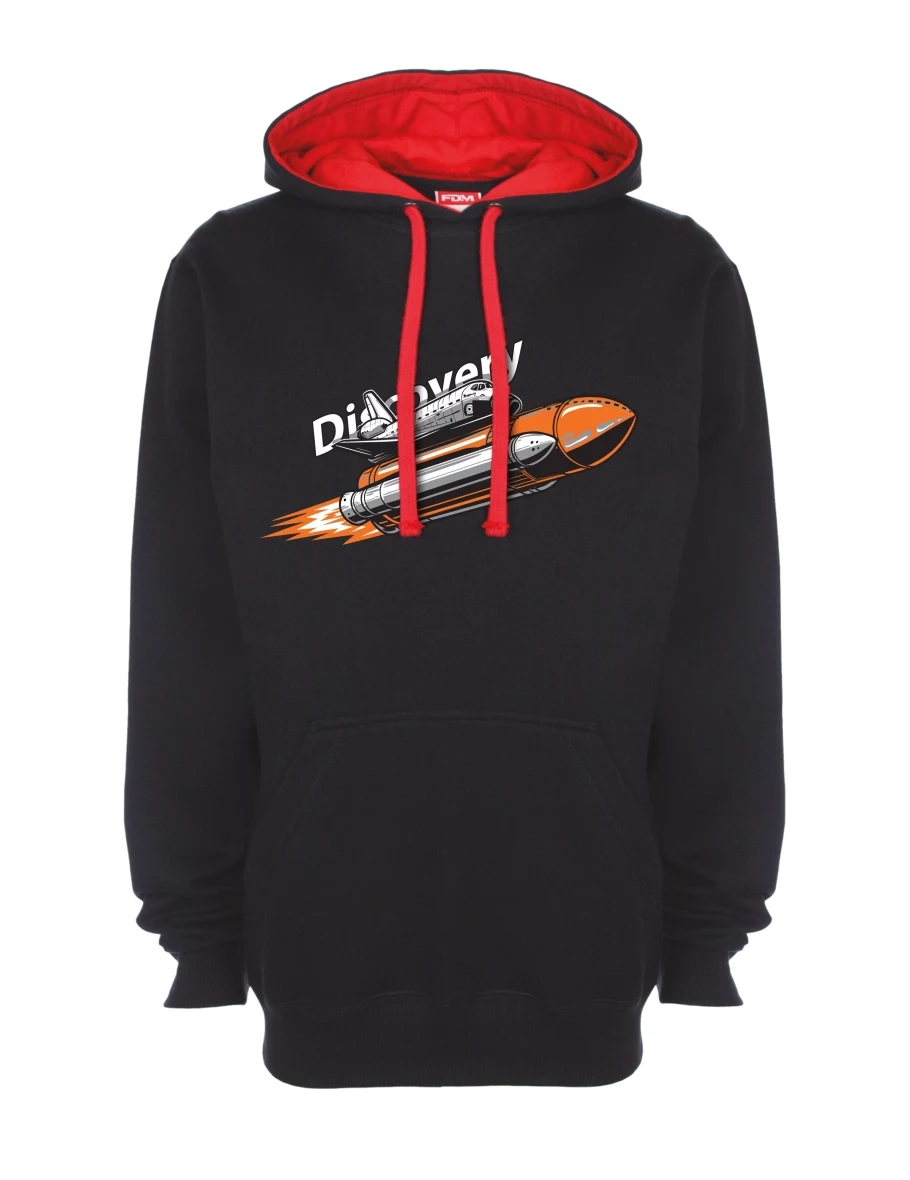Felpa rosso-nera Space Shuttle Discovery