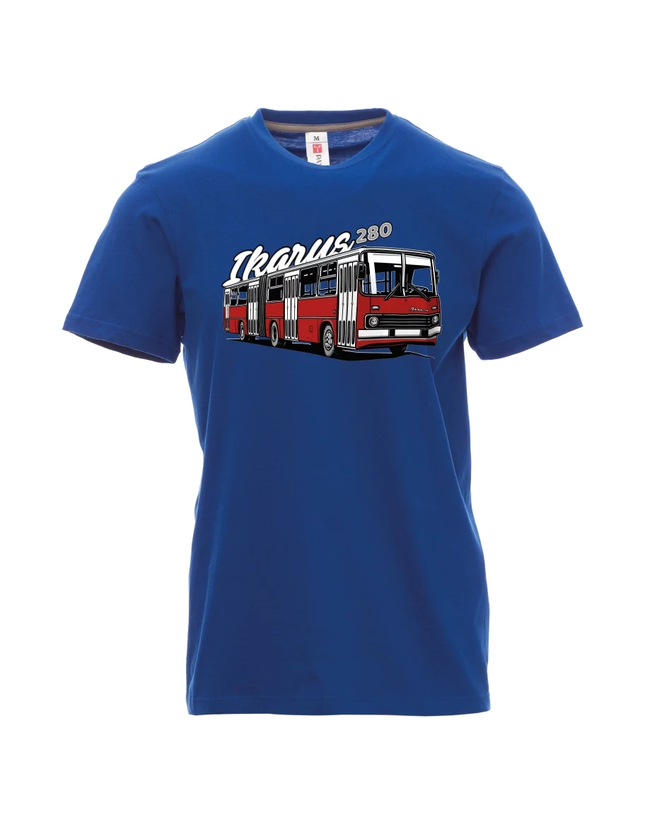 Maglia da uomo blu Autobus Ikarus 280