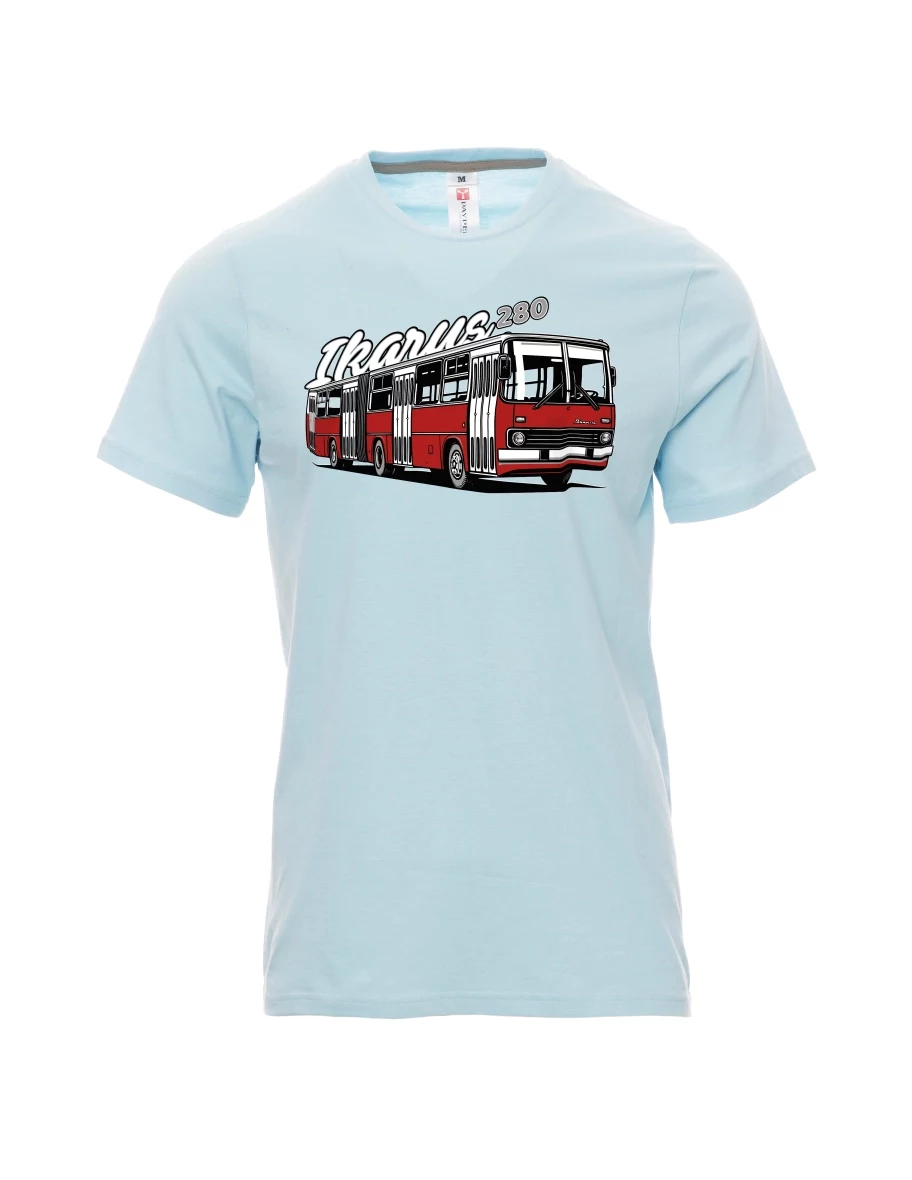 Maglia da uomo blu pallido Autobus Ikarus 280