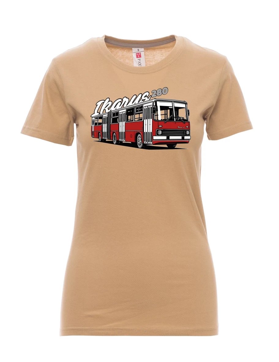 Maglia da donna marrone Autobus Ikarus 280