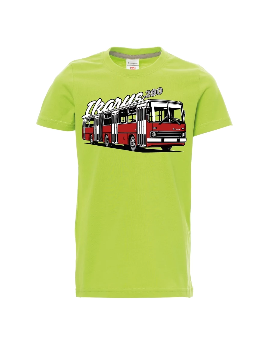 Maglia da bambino verde chiaro Autobus Ikarus 280