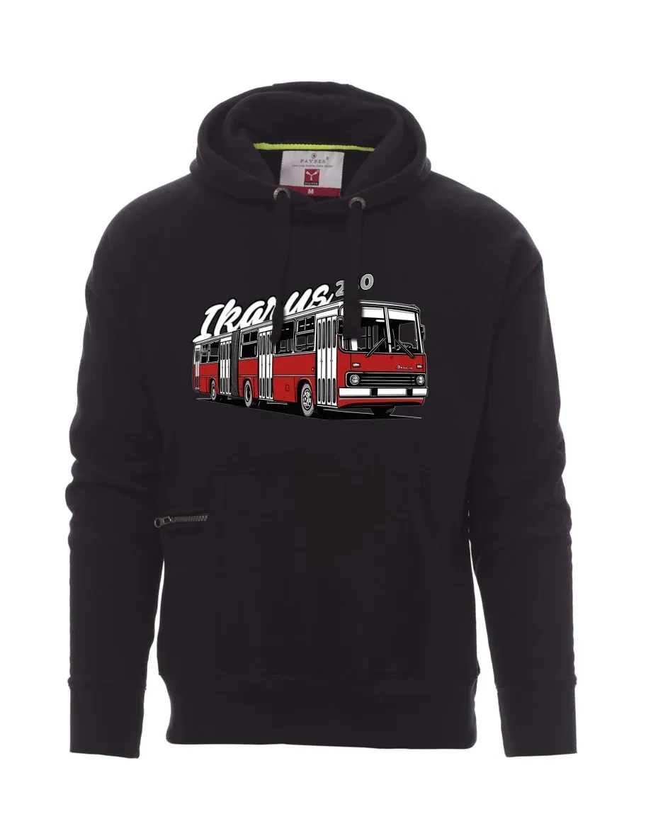 Felpa da uomo nera Autobus Ikarus 280