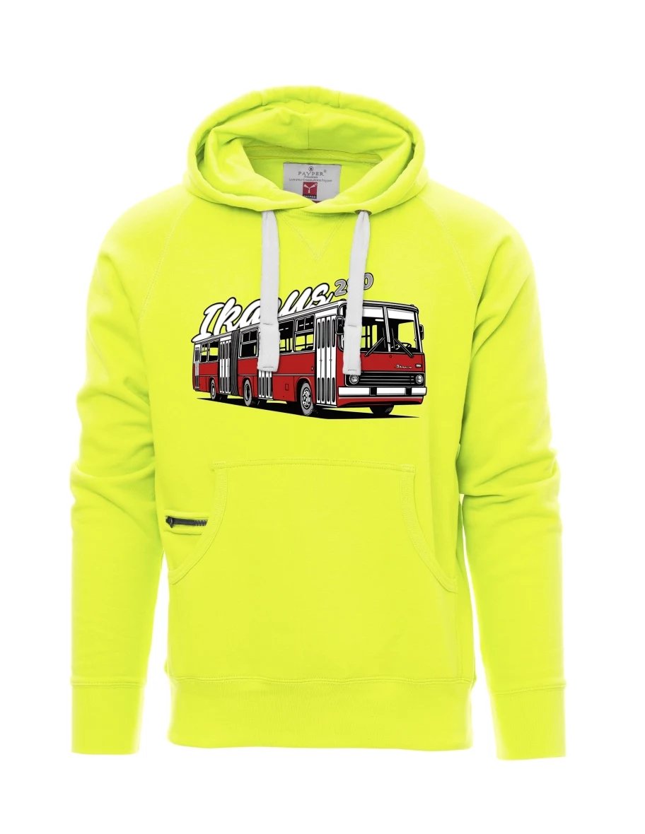 Felpa da uomo fluorescente Autobus Ikarus 280