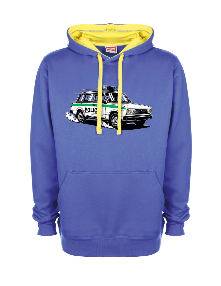 Felpa giallo-blu Automobile VAZ 2104 POLIZIA