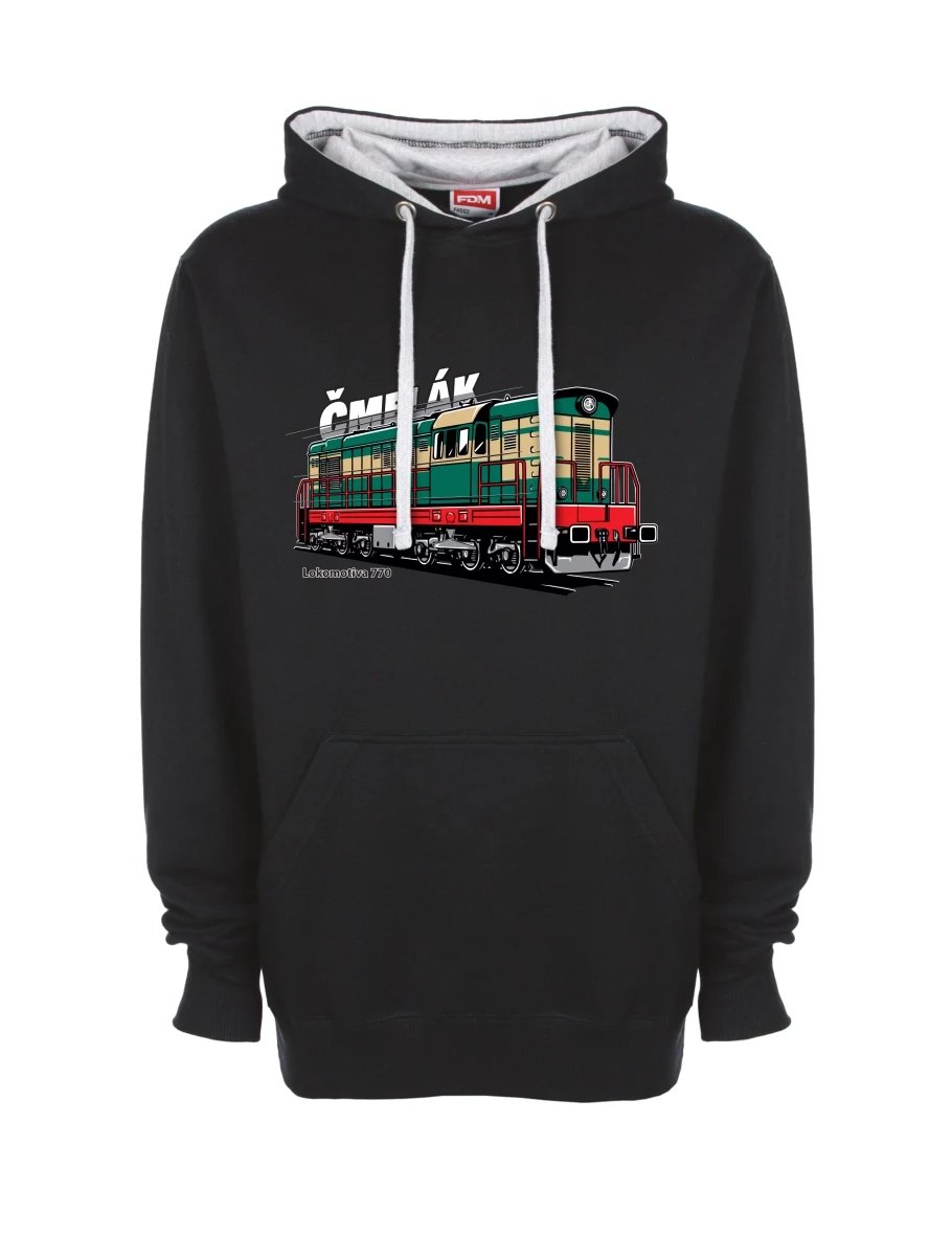 Felpa grigio-nera Locomotiva 770 “Čmelák”