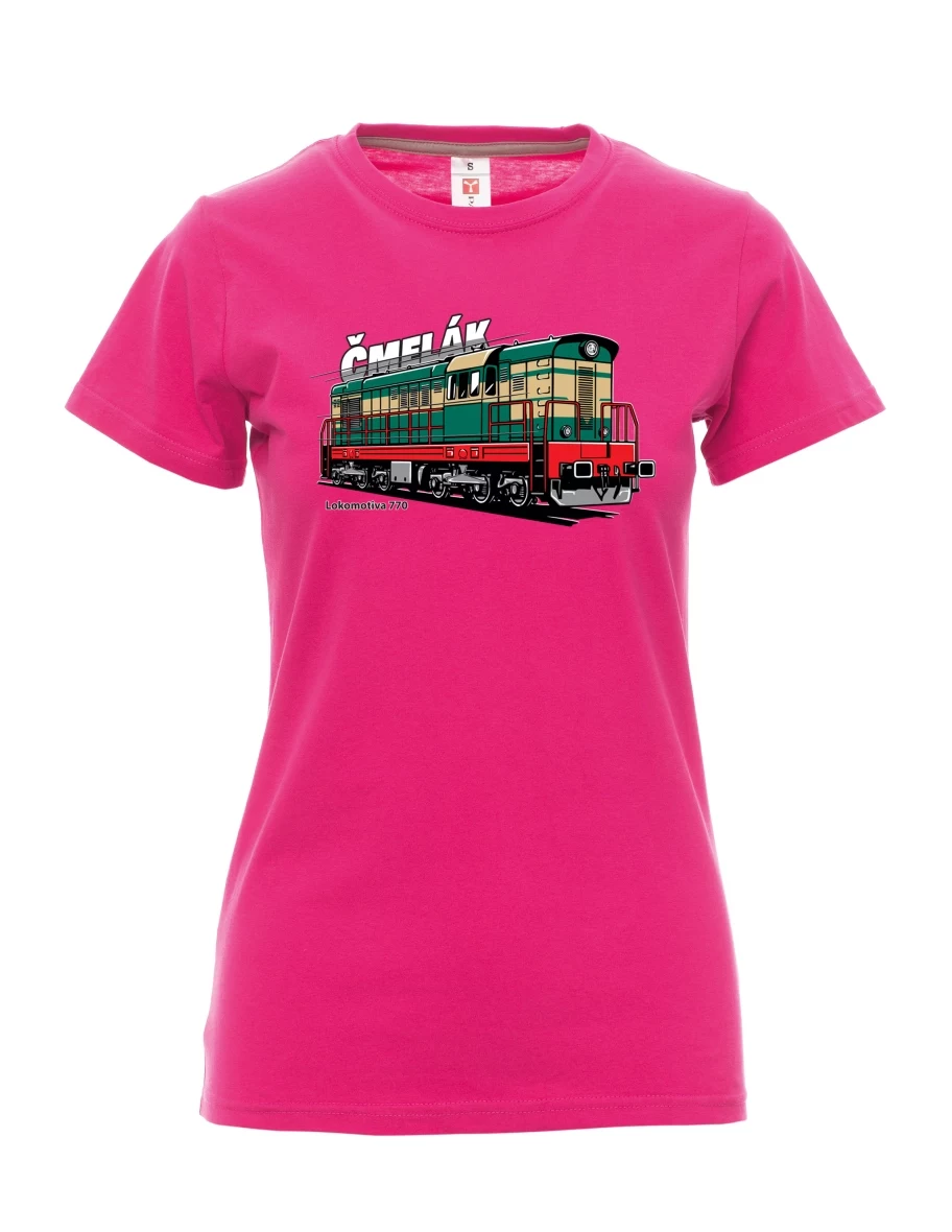 Maglia da donna rosa Locomotiva 770 “Čmelák”