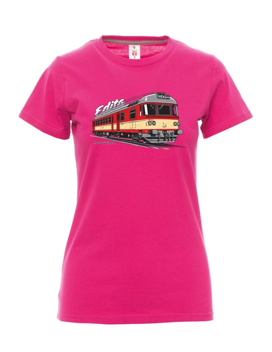 Maglia da donna rosa Automotrice 854