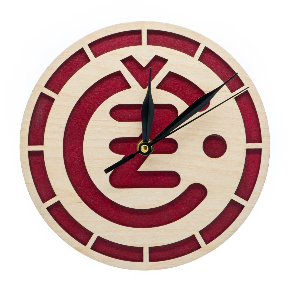 Orologio in legno con logo ČZ (Cezeta)