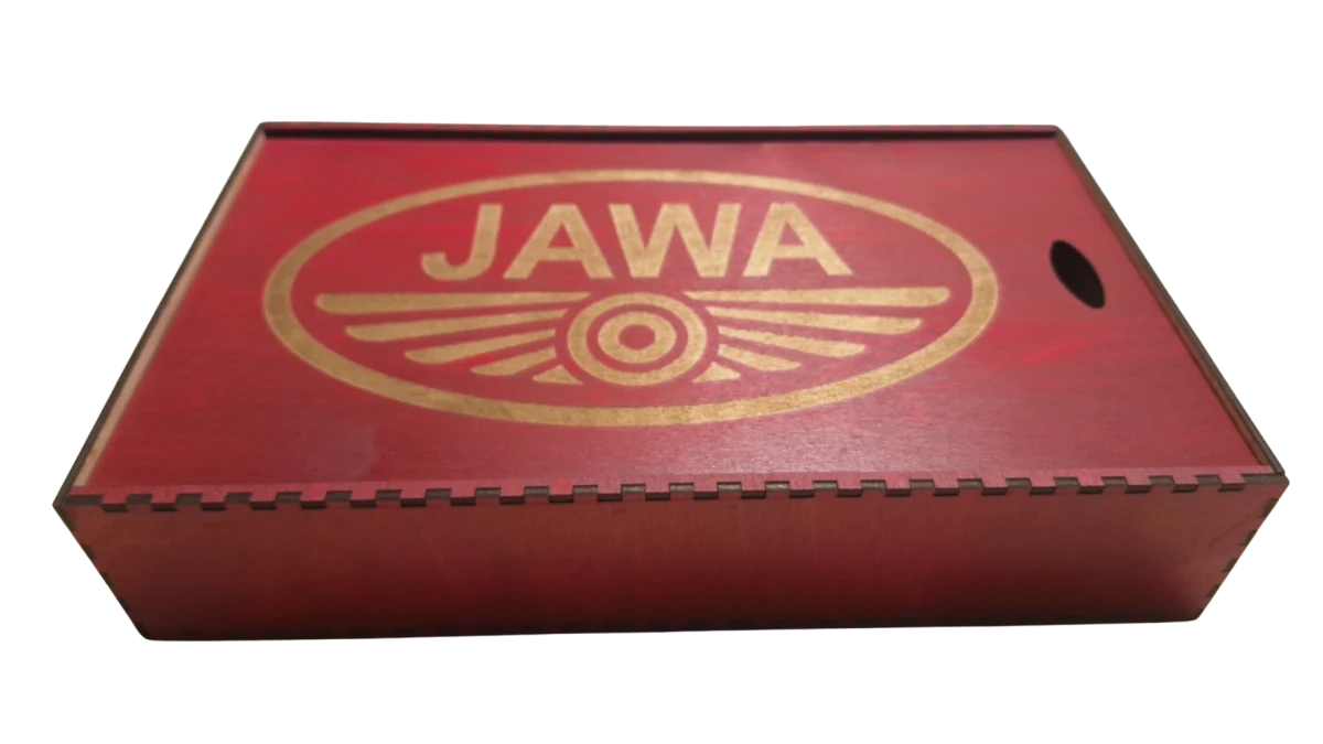 Confezione regalo per orologio in legno Jawa 20 cm rosso