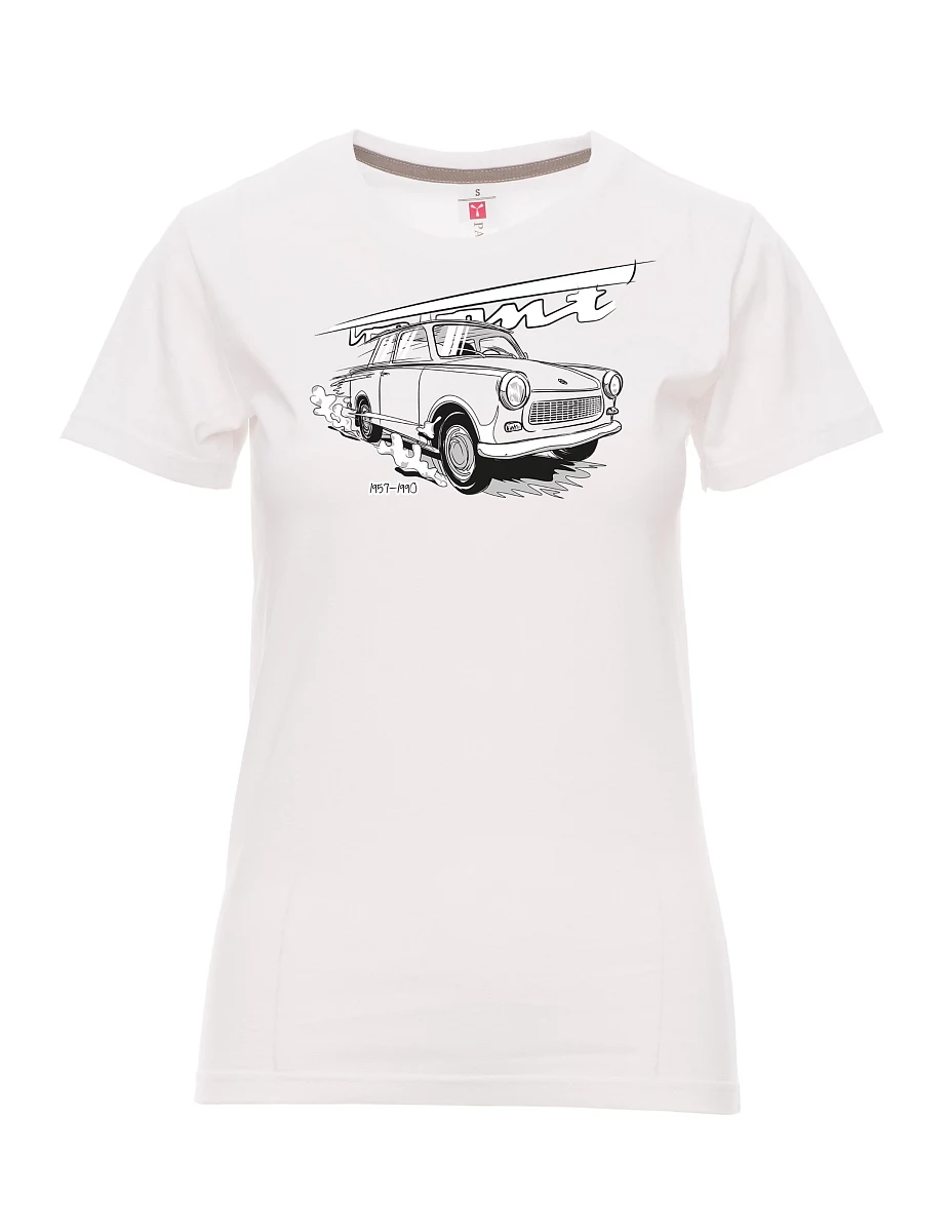 Maglia da donna bianca Trabi 601
