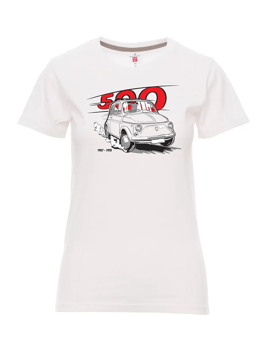 Maglia da donna bianca Il veterano italiano F 500