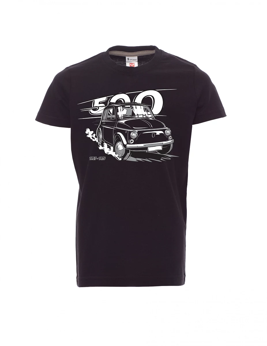 Maglia da bambino nera Il veterano italiano F 500