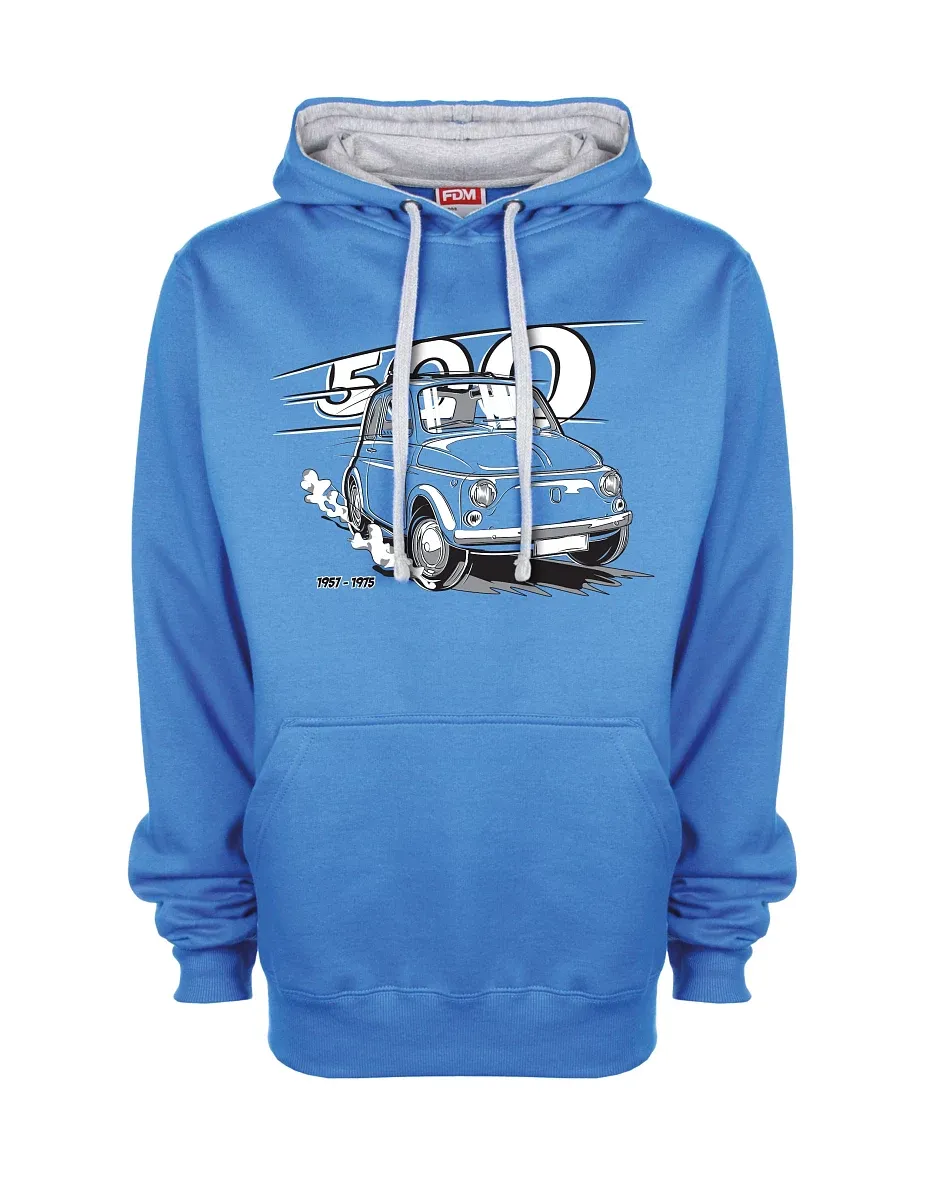 Felpa grigio-blu Il veterano italiano F 500