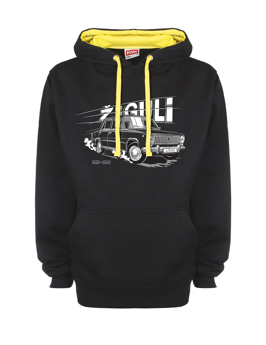 Felpa giallo-nera con Lada-Žiguli