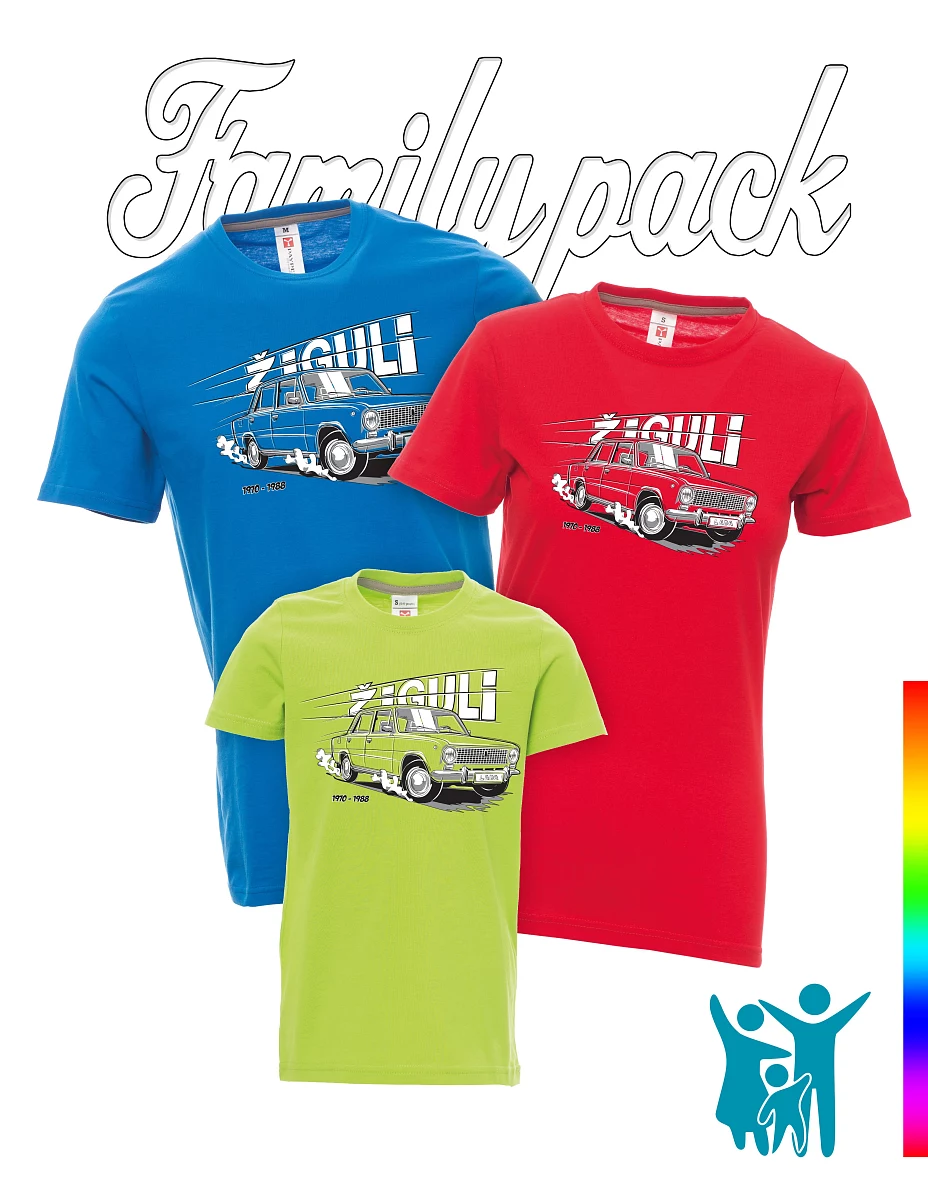 Set familiare di maglie con Lada-Žiguli