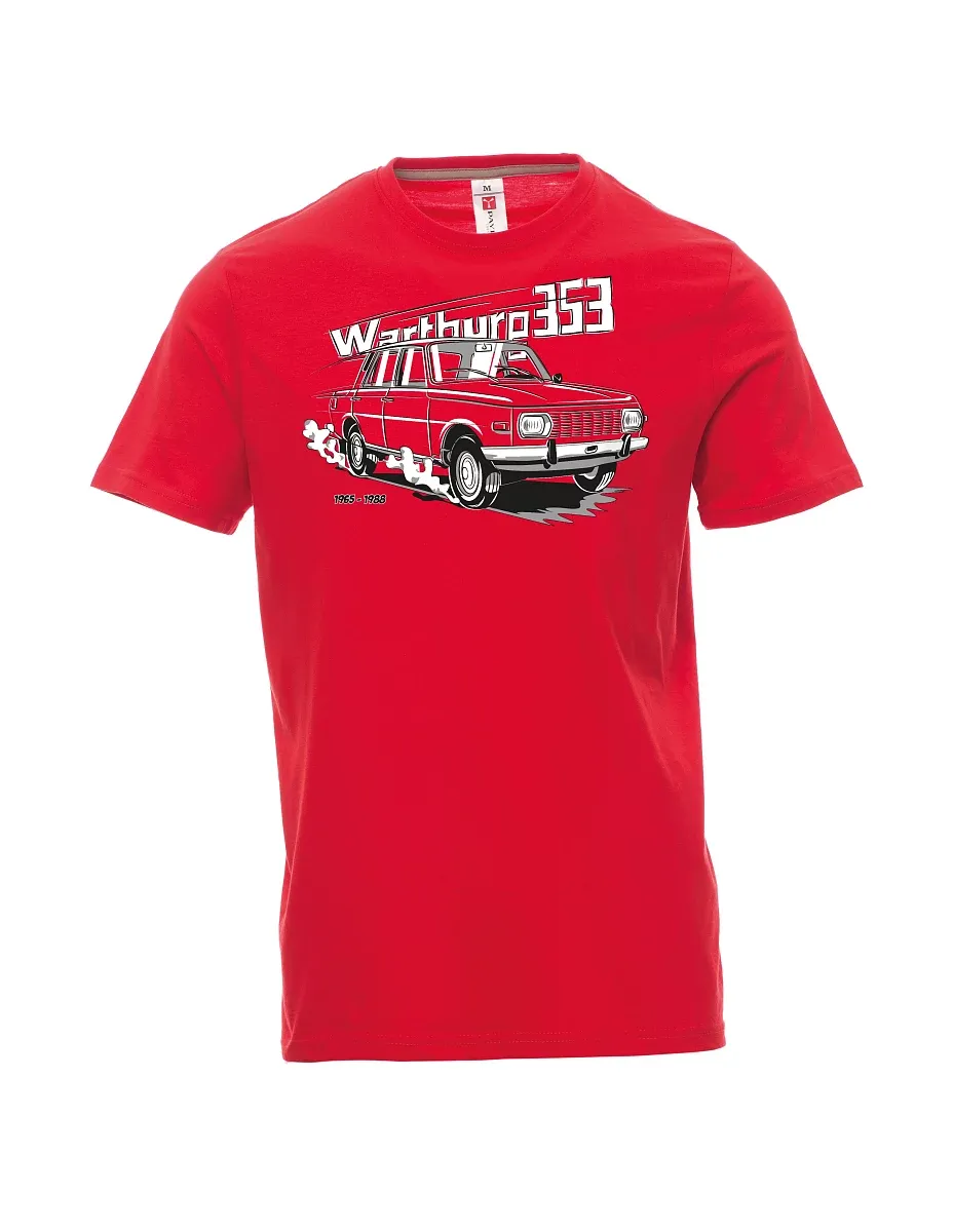 Maglia da uomo rossa Wartburg 353