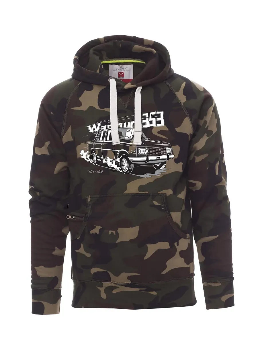 Felpa da uomo camuffare Wartburg 353