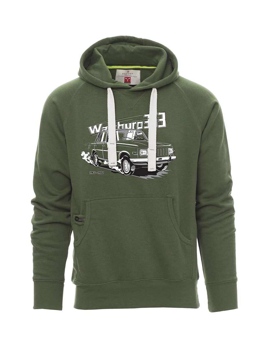 Felpa da uomo verde scuro Wartburg 353